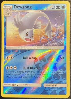 Dewgong Reverse Holo Rare 45/214 Pokemon TCG Sun & Moon Unbroken Bonds Free Ship - Image 1