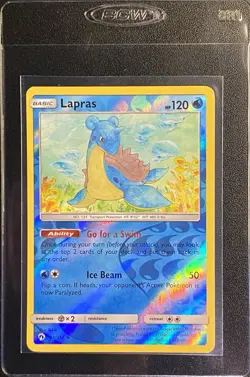 Lapras Reverse Holo Rare 56/214 Pokemon TCG Sun & Moon Lost Thunder NM - Image 3
