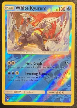 White Kyurem Reverse Holo Rare 63/214 Pokemon TCG Sun & Moon Lost Thunder NM - Image 1