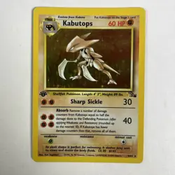 Pokemon Kabutops 1st Edition Fossil Set 9/62 - Image 1