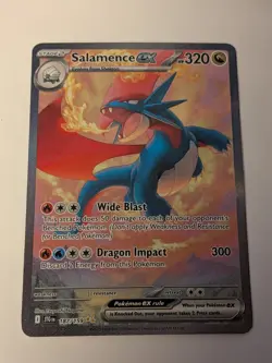 Pokemon TCG Salamence EX Journey Together Special Illustration Rare Card 187/159 - Image 1