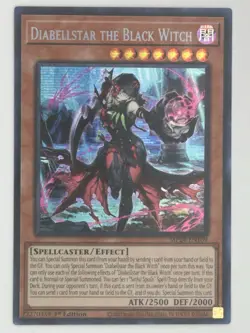 Diabellestar The Black Witch - NM - MP24-EN109 - Prismatic Secret Rare - PSR - Image 2