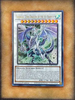 Yugioh Trishula, Zero Dragon of the Ice Barrier SDFC-EN041 Ultra Rare 1st Ed NM - Image 1