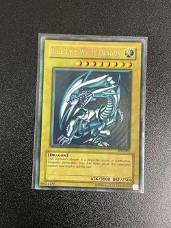 Yu-Gi-Oh Blue-Eyes White Dragon SDK-001 Ultra Rare Faded 1.5 print - Image 1