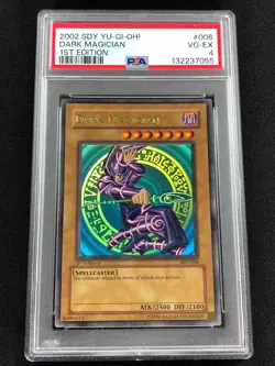 Yugioh 2002 Dark Magician 1st SDY-006 Ultra Rare PSA 4 - Image 1