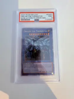 2023 Yu-Gi-Oh QCR Attribute Error Obelisk the Tormentor EN001 - PSA 9 - Image 1