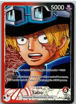 Sabo (004) (Alternate Art) OP13-004 Leader Carrying On His Will One Piece NM - Image 1