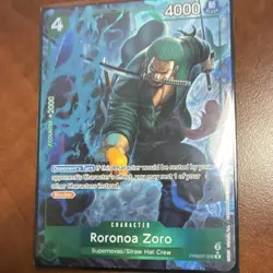 Bandai Roronoa Zoro PRB02-006 Foil One Piece CCG Premium Booster EN Blocker - Image 1