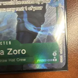 Bandai Roronoa Zoro PRB02-006 Foil One Piece CCG Premium Booster EN Blocker - Image 2