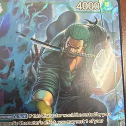 Bandai Roronoa Zoro PRB02-006 Foil One Piece CCG Premium Booster EN Blocker - Image 3