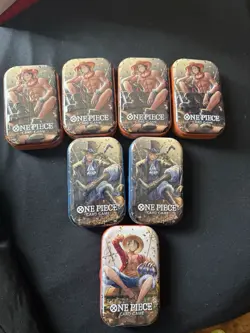 One Piece TCG Card Game - Mini Tin Vol.2 English 2 Packs OP 13 (Lot of 7) - Image 1