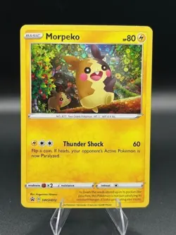 Morpeko SWSH012 Black Star Promo Holo Pokemon Card NM - Image 1