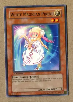 Yu-Gi-Oh! 1st Edition SD6-EN013 White Magician Pikeru SPELLCASTER EFFECT. CARD - Image 2