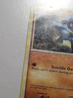 Riolu 50/95 DMG - B1G1F Call Of Legends Pokemon Card - Takashi Yamaguchi Art - Image 2