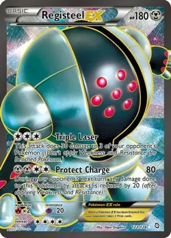 Registeel EX Full Art - 122/124 - Pokemon Card TCG, Good Condition - Image 1