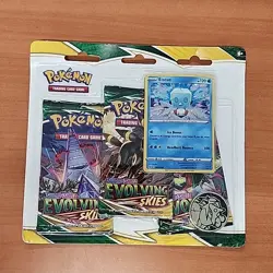 Pokemon TCG Sword & Shield Evolving Skies 3 Pack Blister + Umbreon Promo Card - Image 1