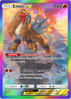 (Digital Card) Pokemon TCG Pocket Entei ex Rainbow Secluded Springs - English - Image 1