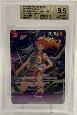 One Piece TCG OP09-070 Nami Gengar Promo AA Pre Card Selection Vol 4 BGS 9.5 - Image 1