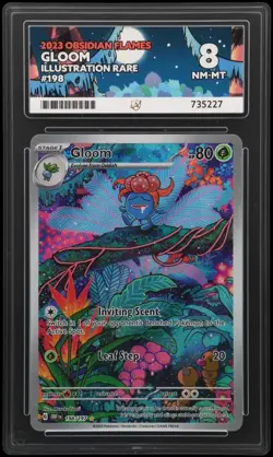Gloom Obsidian Flames 198/197 Illustration Rare 8 NM-MT 2023 Ace Graded Card - Image 3