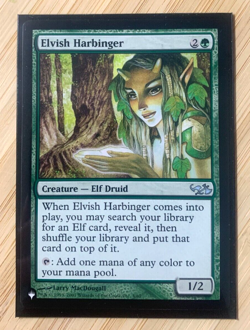 Elvish Harbinger - FANTASTIC Condition - The List Reprints Regular NM MTG - Image 1