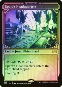 Spara's Headquarters (355) (Showcase) Streets of New Capenna Foil fresh EDH - Image 1