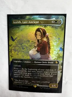 Aerith, Last Ancient (Borderless) (Chocobo Track Foil) Commander: Final Fantasy - Image 3