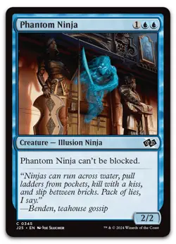 Phantom Ninja #345 (NM) Foundations Jumpstart J25 Magic MTG - Image 1