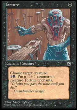 Torture (2) - Medium Play MTG Homelands - Image 1