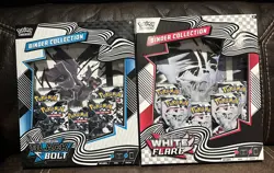 Pokemon Black Bolt and White Flare Lot Binder Collection Set of 2 NEW - Image 1