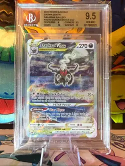 Pokemon TCG Darkrai VSTAR GG50 Crown Zenith Galarian Gallery BGS 9.5 - Image 1