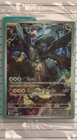 N's Zekrom 031 Pokemon TCG Ascended Heroes ETB Black Star Promo SEALED - Image 1
