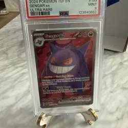 2024 POKEMON TEF EN-TEMPORAL FORCES ULTRA RARE #193 GENGAR EX PSA 9 - Image 2