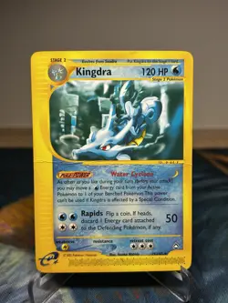 Kingdra 19/147 E Reader Series Aquapolis 2002 Pokemon Card Rare Non Holo DMG - Image 1