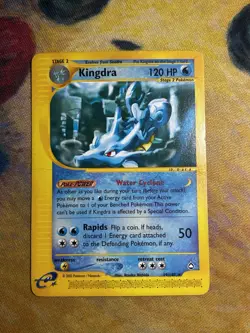 Kingdra 19/147 E Reader Series Aquapolis 2002 Pokemon Card Rare Non Holo DMG - Image 2