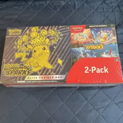 Pokemon Surging Sparks Elite Trainer Box and Booster Bundle Costco 2-Pack - Image 1