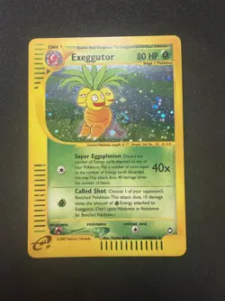 Pokemon TCG Exeggutor Holo Rare Aquapolis H10/H32 E- Reader NM 💫 FART SWIRL💫 - Image 2
