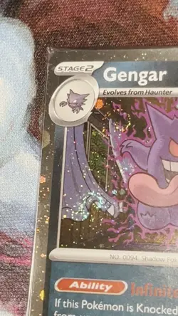 Triple SWIRL 🌀🌀 Gengar 050/088 Gamestop STAMPED Perfect Order GS PROMO SEALED - Image 2