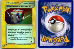 MULTI TECHNICAL MACHINE 01 POKEMON EXPEDITION BASE SET 144/165 MP REVERSE HOLO - Image 1