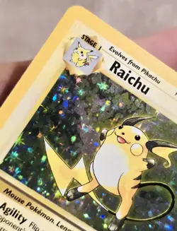 Raichu Holo Rare Pokemon 14/102 NM WOTC Base Set 1999 Unlimited Vintage Pokemon - Image 4