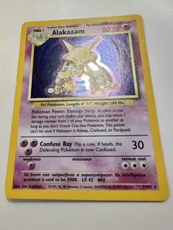 Pokemon TCG Alakazam Base Set 1/102 Holo Unlimited Holo Rare - Image 2
