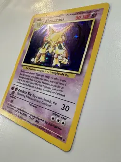 Pokemon TCG Alakazam Base Set 1/102 Holo Unlimited Holo Rare - Image 3