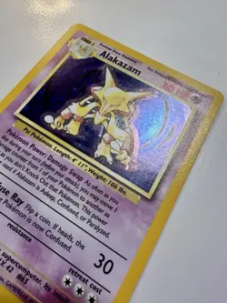 Pokemon TCG Alakazam Base Set 1/102 Holo Unlimited Holo Rare - Image 5