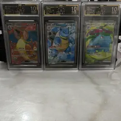 Pokemon Pristine 10 CHN SR Charizard ex, Blastoise ex, Venusaur ex Lot (3) 151 - Image 1
