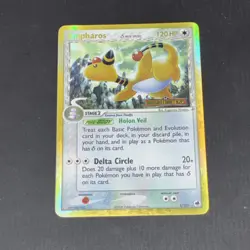 POKEMON AMPHAROS DELTA SPECIES HOLO RARE REVERSE HOLO 1/101 DRAGON FRONTIERS 12… - Image 1