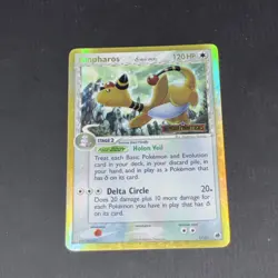 POKEMON AMPHAROS DELTA SPECIES HOLO RARE REVERSE HOLO 1/101 DRAGON FRONTIERS 12… - Image 2