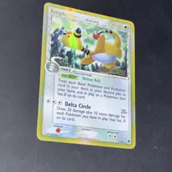 POKEMON AMPHAROS DELTA SPECIES HOLO RARE REVERSE HOLO 1/101 DRAGON FRONTIERS 12… - Image 4