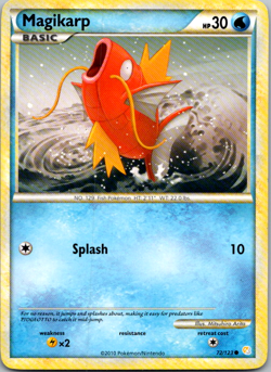 MAGIKARP 72/123 COMMON HEARTGOLD & SOULSILVER POKEMON LP - Image 1