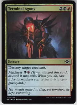 MTG Terminal Agony 215 Modern Horizons 2 C Foil NM - Image 1