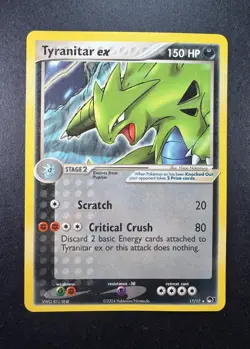2004 Pokemon Tyranitar EX 17/17 Non-Holo Pop Series 1 - Image 1