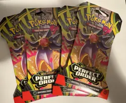 Pokemon Mega Evolution Prefect Order Sleeved Booster Pack Factory Sealed - Image 1